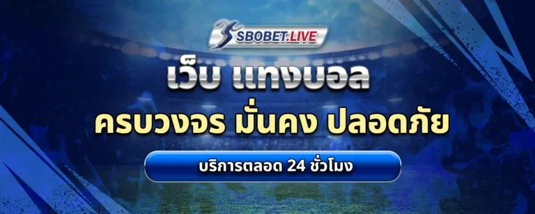 Read more about the article เว็บ แทงบอล ครบวงจร มั่นคง ปลอดภัย บริการตลอด 24 ชั่วโมง